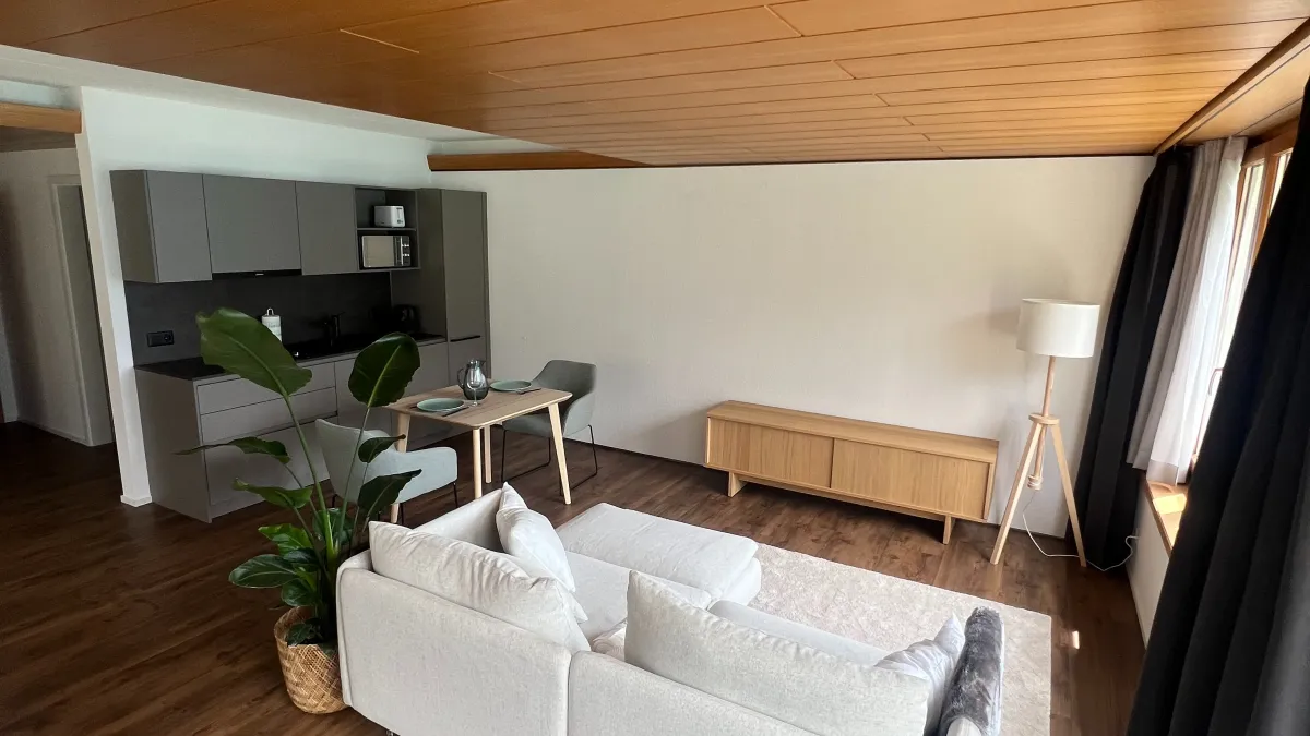 Küche und Essbereich des Apartment 18